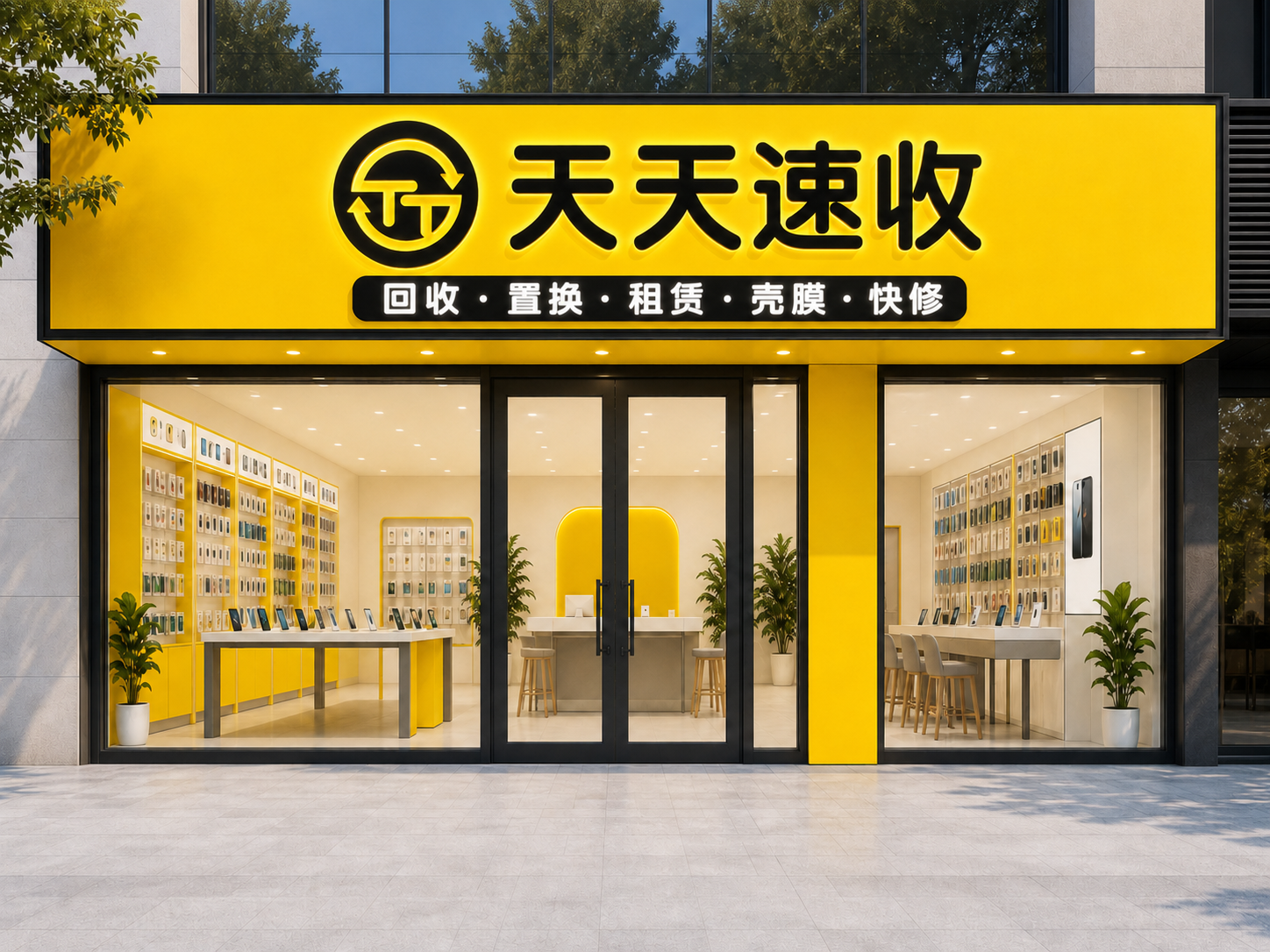天天速收标准门店外观