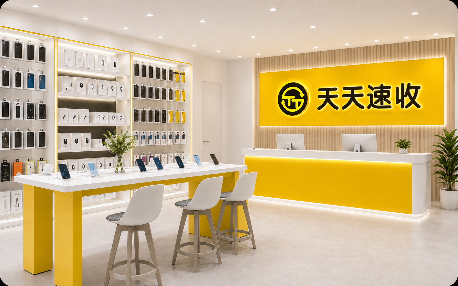 天天速收现代手机门店内景